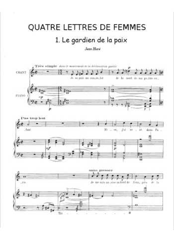 Quatre lettres de femmes